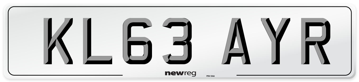 KL63 AYR Number Plate from New Reg